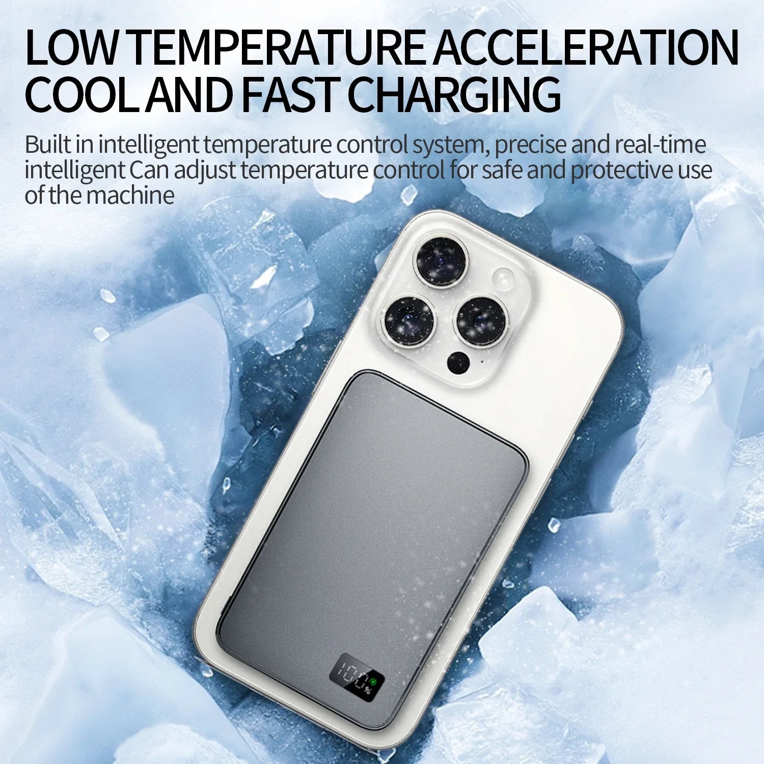 Grey - Magnetic Power Bank (5000Mah)