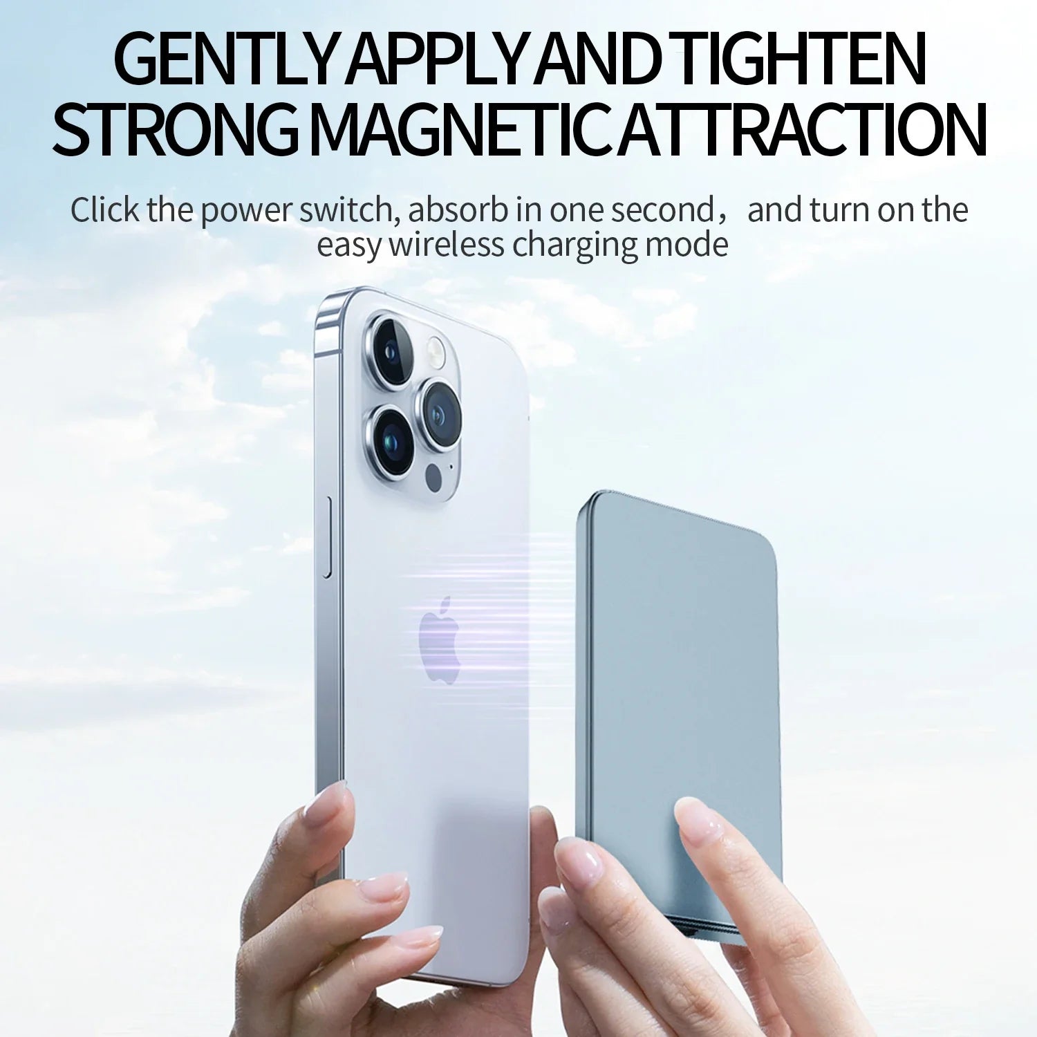 Grey - Magnetic Power Bank (5000Mah)